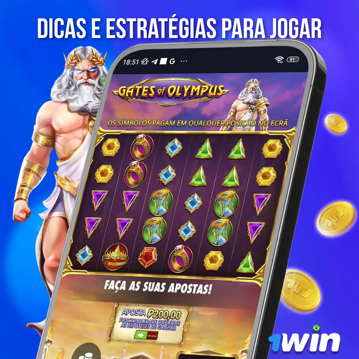 Montage showing the Gates of Olympus game interface on devices