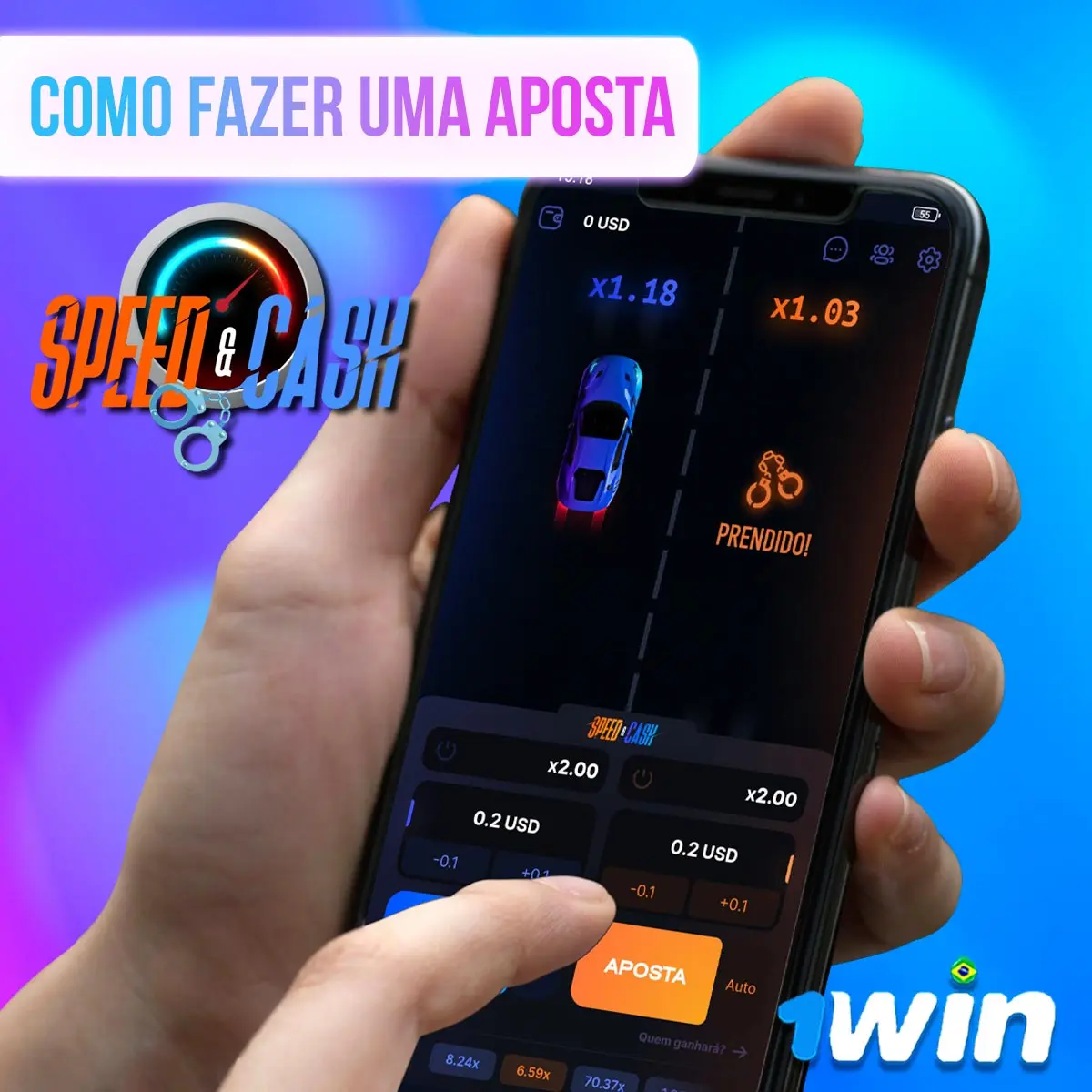 Montage showing the Speed-n-Cash game interface on devices
