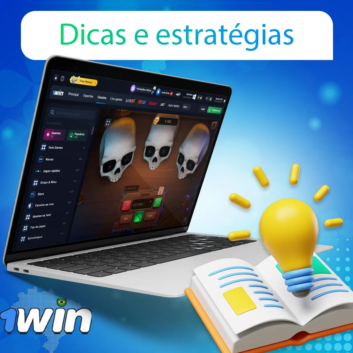Composição com a interface do jogo Brawl Pirates em dispositivos