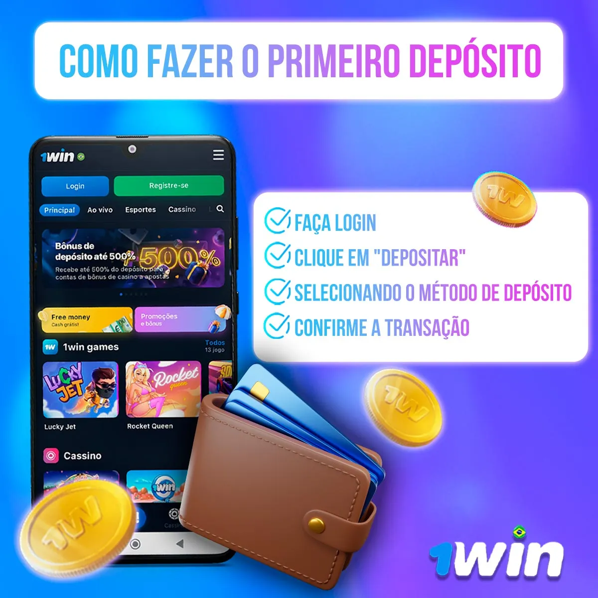 Composição de interface móvel e etapas de uma operação de caixa