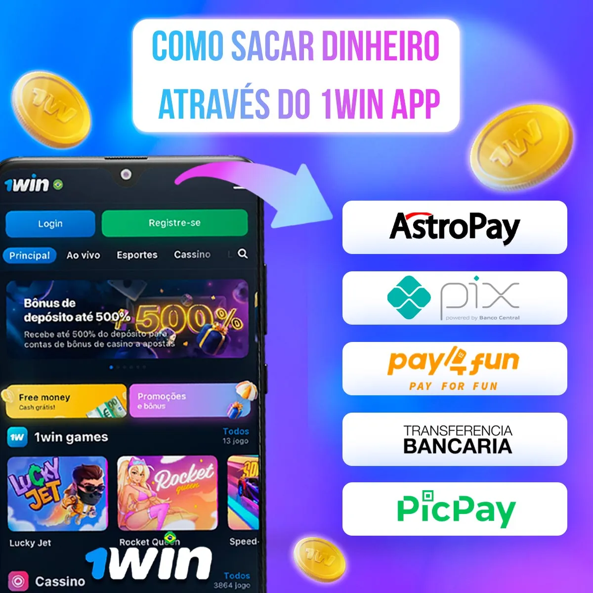 Ilustração de meios de pagamento com marcas e símbolos financeiros
