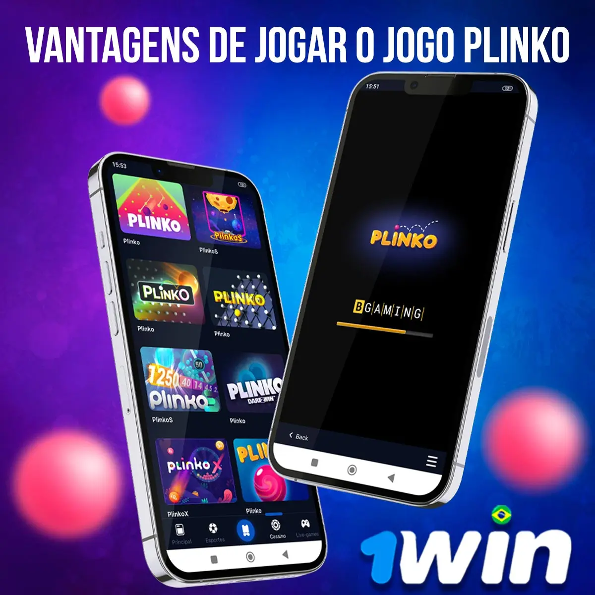 Montage showing the Plinko game interface on devices