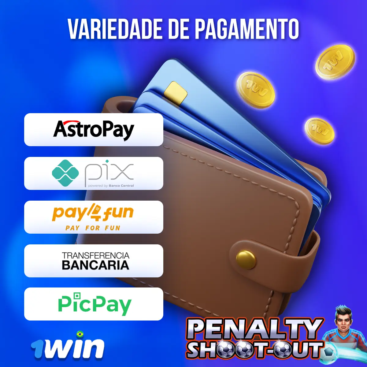 Ilustração de meios de pagamento com marcas e símbolos financeiros