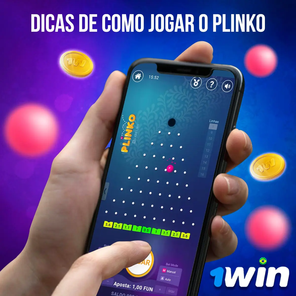 Montage showing the Plinko game interface on devices
