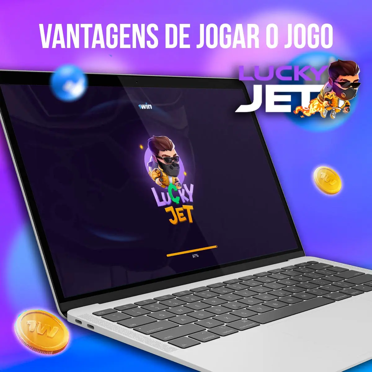 Composição com a interface do jogo Lucky Jet em dispositivos