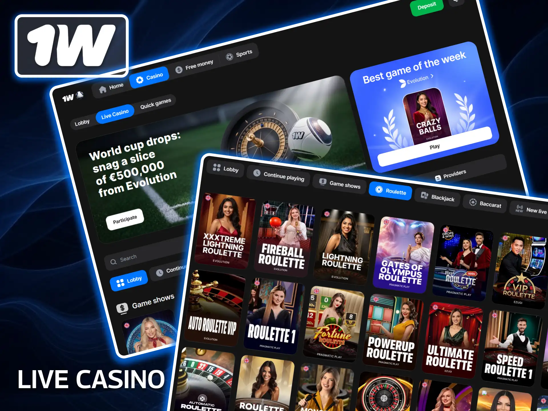 1win casino: slots and live games